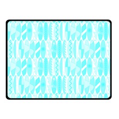 Aqua Blue Colored Waikiki Surfboards  Fleece Blanket (small) by PodArtist