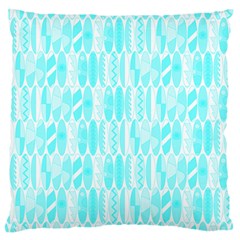 Aqua Blue Colored Waikiki Surfboards  Standard Flano Cushion Case (one Side) by PodArtist