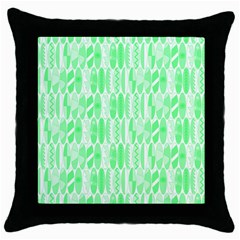 Bright Lime Green Colored Waikiki Surfboards  Throw Pillow Case (Black)