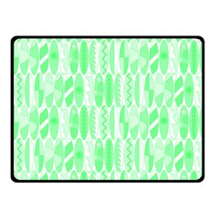 Bright Lime Green Colored Waikiki Surfboards  Fleece Blanket (Small)