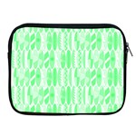 Bright Lime Green Colored Waikiki Surfboards  Apple iPad 2/3/4 Zipper Cases Front