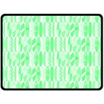 Bright Lime Green Colored Waikiki Surfboards  Double Sided Fleece Blanket (Large)  80 x60  Blanket Back