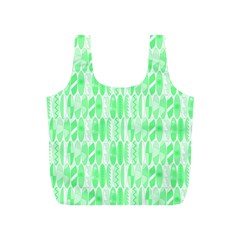 Bright Lime Green Colored Waikiki Surfboards  Full Print Recycle Bag (s)