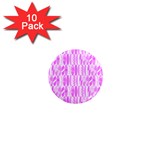 Bright Pink Colored Waikiki Surfboards  1  Mini Magnet (10 pack)  Front