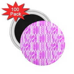 Bright Pink Colored Waikiki Surfboards  2 25  Magnets (100 Pack)  by PodArtist