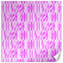 Bright Pink Colored Waikiki Surfboards  Canvas 20  X 20  by PodArtist