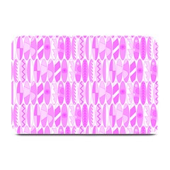 Bright Pink Colored Waikiki Surfboards  Plate Mats by PodArtist