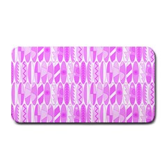 Bright Pink Colored Waikiki Surfboards  Medium Bar Mats by PodArtist