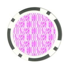 Bright Pink Colored Waikiki Surfboards  Poker Chip Card Guard (10 Pack) by PodArtist