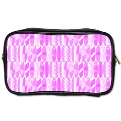 Bright Pink Colored Waikiki Surfboards  Toiletries Bag (two Sides) by PodArtist