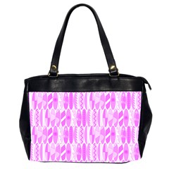 Bright Pink Colored Waikiki Surfboards  Oversize Office Handbag (2 Sides) by PodArtist