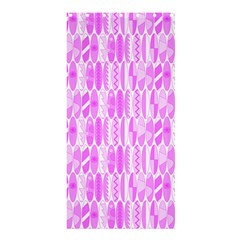 Bright Pink Colored Waikiki Surfboards  Shower Curtain 36  X 72  (stall) 