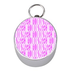 Bright Pink Colored Waikiki Surfboards  Mini Silver Compasses by PodArtist