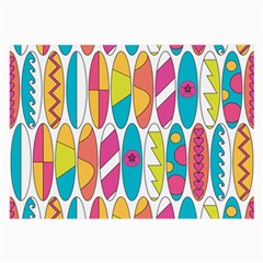 Mini Rainbow Colored Waikiki Surfboards  Large Glasses Cloth (2-Side)