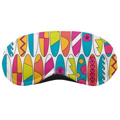 Mini Rainbow Colored Waikiki Surfboards  Sleeping Masks by PodArtist