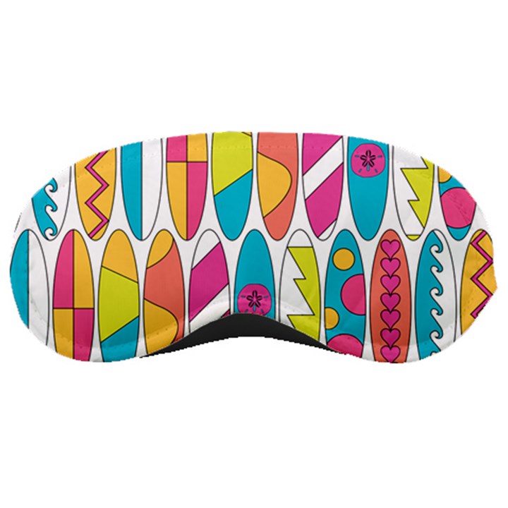 Mini Rainbow Colored Waikiki Surfboards  Sleeping Masks