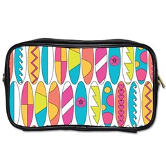 Mini Rainbow Colored Waikiki Surfboards  Toiletries Bag (One Side)