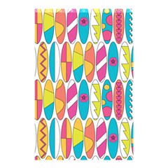 Mini Rainbow Colored Waikiki Surfboards  Shower Curtain 48  X 72  (small)  by PodArtist