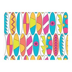 Mini Rainbow Colored Waikiki Surfboards  Double Sided Flano Blanket (Mini) 