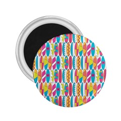 Rainbow Colored Waikiki Surfboards  2 25  Magnets