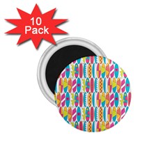 Rainbow Colored Waikiki Surfboards  1 75  Magnets (10 Pack)  by PodArtist