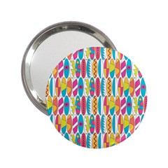 Rainbow Colored Waikiki Surfboards  2 25  Handbag Mirrors by PodArtist