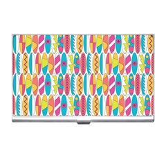 Rainbow Colored Waikiki Surfboards  Business Card Holder by PodArtist