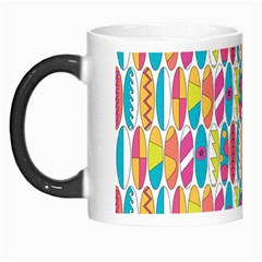 Rainbow Colored Waikiki Surfboards  Morph Mugs by PodArtist