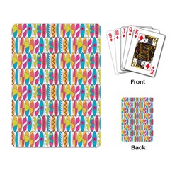 Rainbow Colored Waikiki Surfboards  Playing Cards Single Design by PodArtist