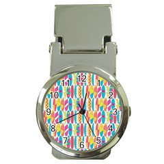 Rainbow Colored Waikiki Surfboards  Money Clip Watches by PodArtist