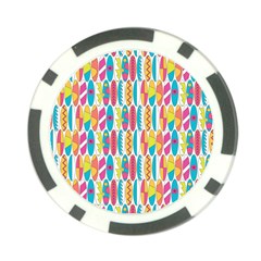 Rainbow Colored Waikiki Surfboards  Poker Chip Card Guard (10 Pack) by PodArtist