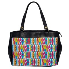 Rainbow Colored Waikiki Surfboards  Oversize Office Handbag by PodArtist