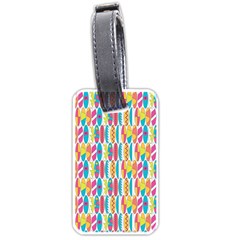 Rainbow Colored Waikiki Surfboards  Luggage Tags (one Side)  by PodArtist