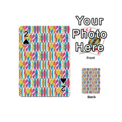 Rainbow Colored Waikiki Surfboards  Playing Cards 54 (mini) by PodArtist