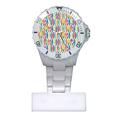 Rainbow Colored Waikiki Surfboards  Plastic Nurses Watch by PodArtist