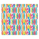 Rainbow Colored Waikiki Surfboards  Double Sided Flano Blanket (Small)  50 x40  Blanket Front