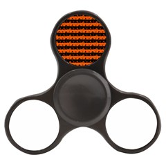 Orange And Black Spooky Halloween Nightmare Stripes Finger Spinner by PodArtist