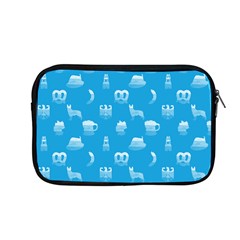 Oktoberfest Bavarian October Beer Festival Motifs In Bavarian Blue Apple Macbook Pro 13  Zipper Case by PodArtist