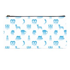 Oktoberfest Bavarian October Beer Festival Motifs In Bavarian Blue Pencil Cases by PodArtist