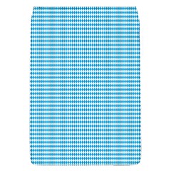 Oktoberfest Bavarian Blue And White Small Diagonal Diamond Pattern Removable Flap Cover (l) by PodArtist