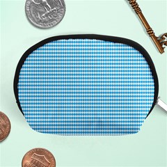 Oktoberfest Bavarian Blue And White Small Diagonal Diamond Pattern Accessory Pouch (medium) by PodArtist