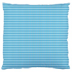 Oktoberfest Bavarian Blue And White Small Diagonal Diamond Pattern Standard Flano Cushion Case (one Side) by PodArtist