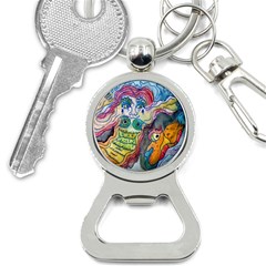 Watercolor Mermaid Bottle Opener Key Chains by chellerayartisans