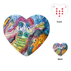 Watercolor Mermaid Playing Cards (heart) by chellerayartisans