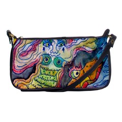 Watercolor Mermaid Shoulder Clutch Bag by chellerayartisans