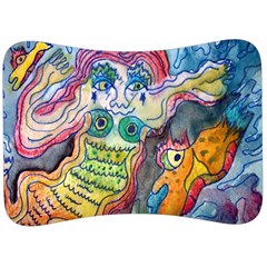 Watercolor Mermaid Velour Seat Head Rest Cushion by chellerayartisans