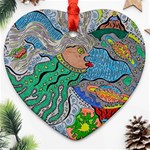 Universe Angel Heart Ornament (Two Sides) Front