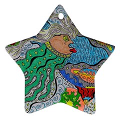 Universe Angel Star Ornament (two Sides) by chellerayartisans