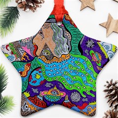 Pyramid Angel Star Ornament (two Sides) by chellerayartisans