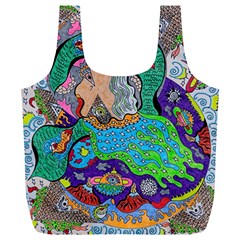 Pyramid Angel Full Print Recycle Bag (xl)